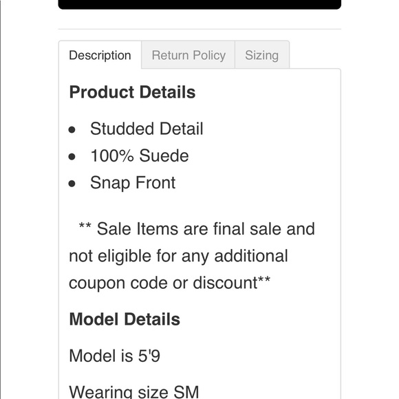 Suede Studded Mini Skirt - Picture 6 of 6